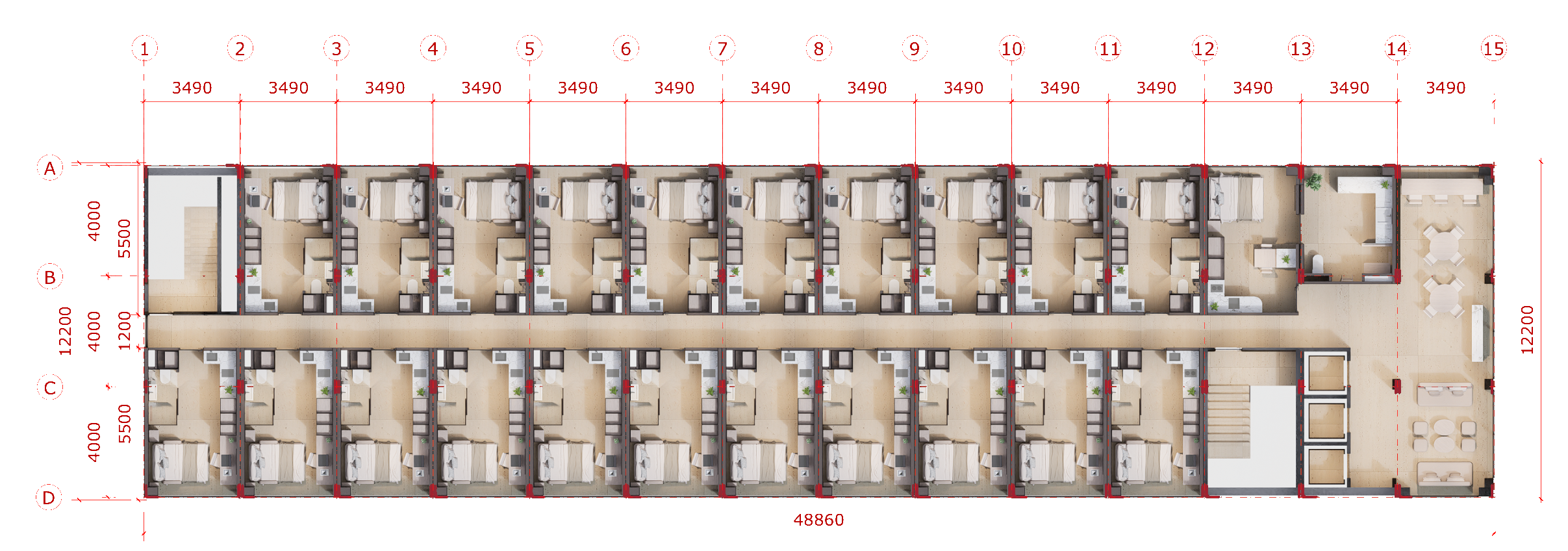 Typical PBSA floor plate
