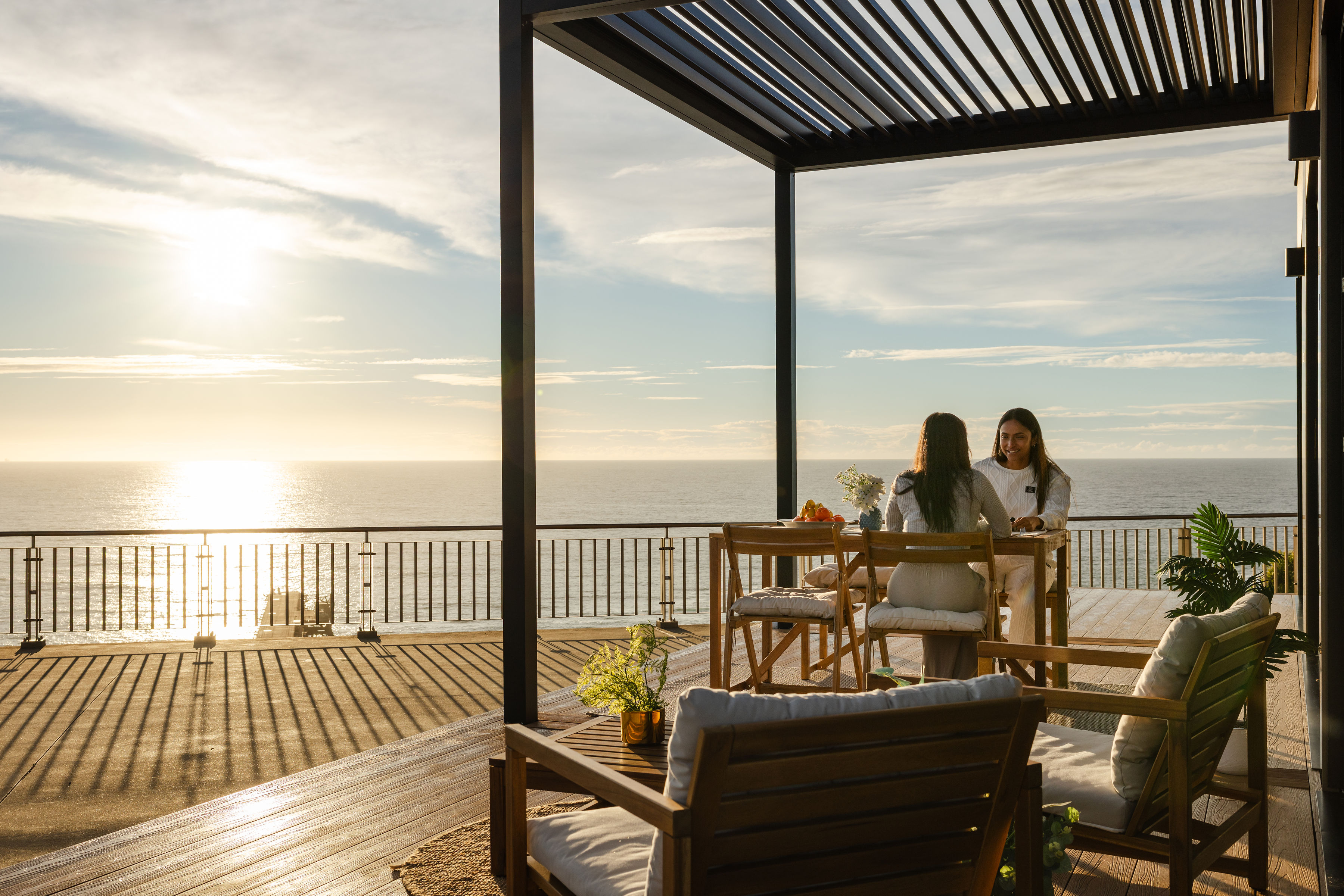 OHOME · Terrace · terrace at sunset