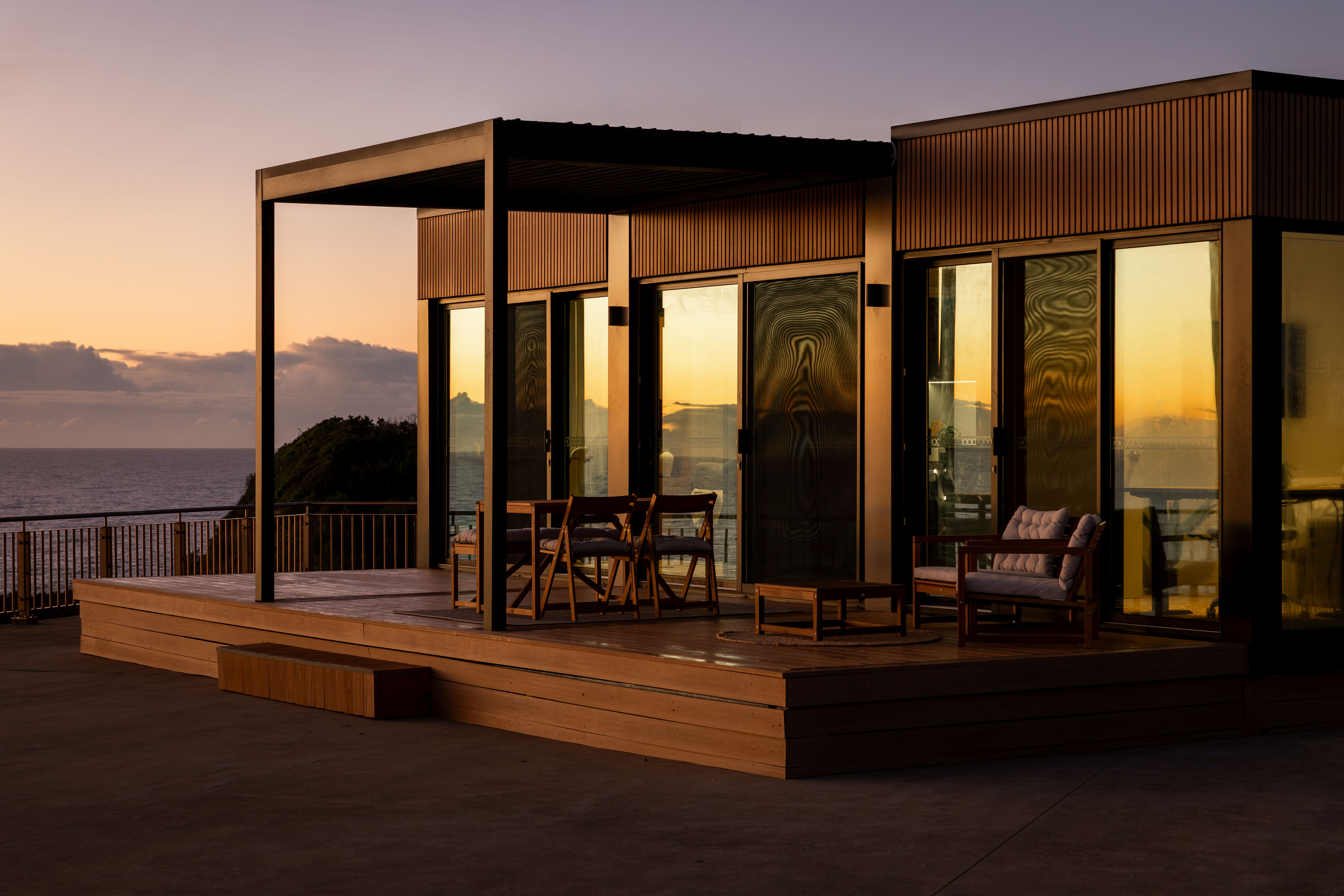 OHOME at Catherine Hill Bay at dusk